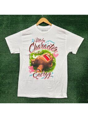 Domo Main Character Energy White T-Shirt Size Medium